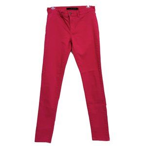 Hot Pink Skinny Jeans Mid Rise Calvin Klein Color Legging/Jegging Pants